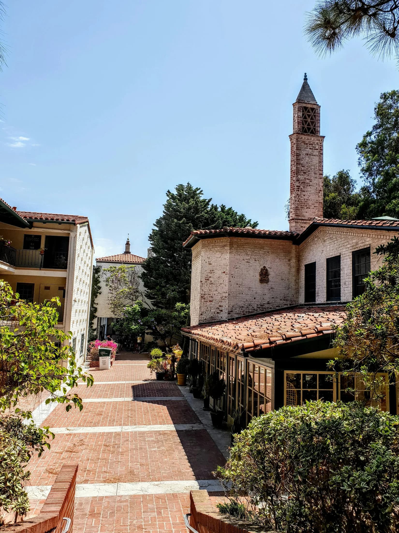 Mediterranean-style buildings and gardens at Terranea Resort