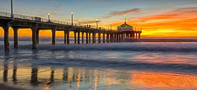 Manhattan Beach Pier at sunset